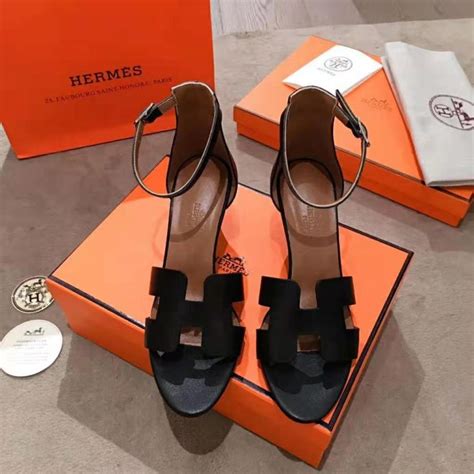 hermes flat sandals black|Hermes sandals heels christian.